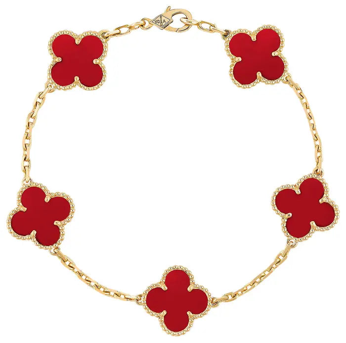 Van Cleef & Arpels Vintage Alhambra Bracelet 'Red'