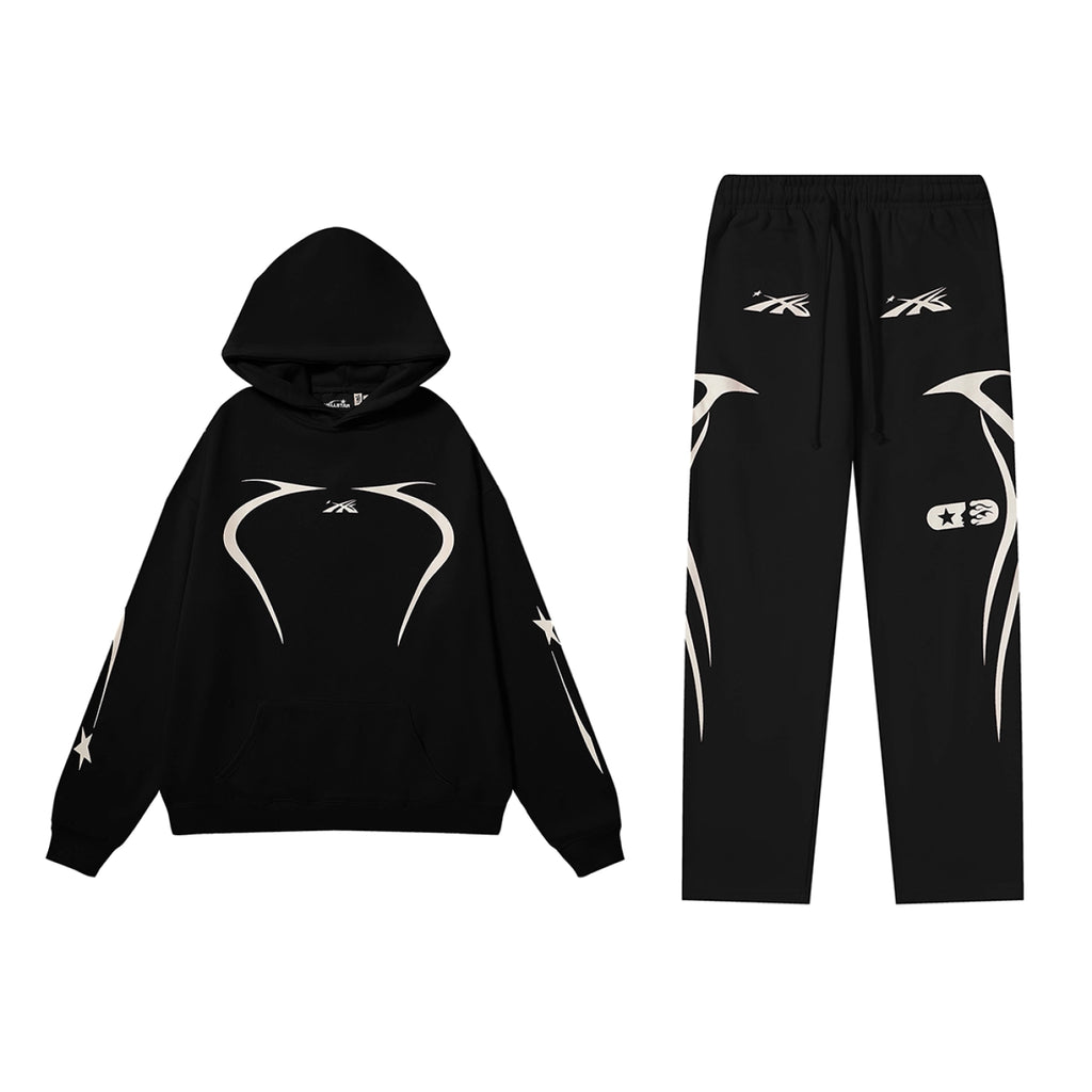 Hellstar Hoodie Tracksuit Black