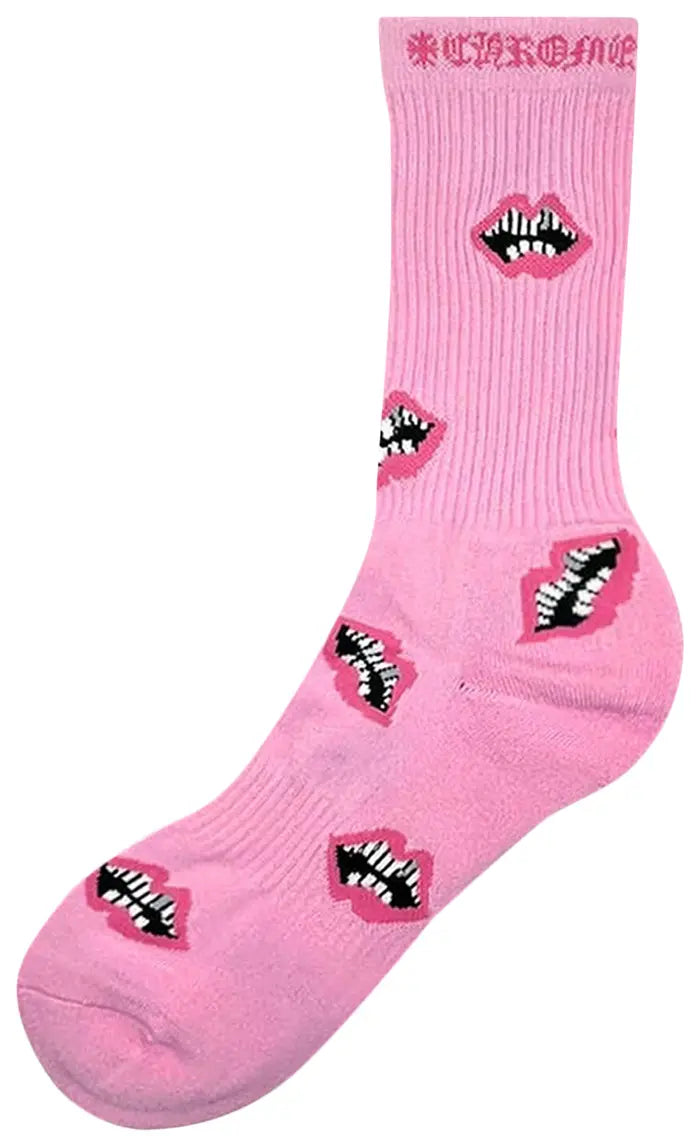 Chrome Hearts Matty Boy Chomper Socks 'Pink'