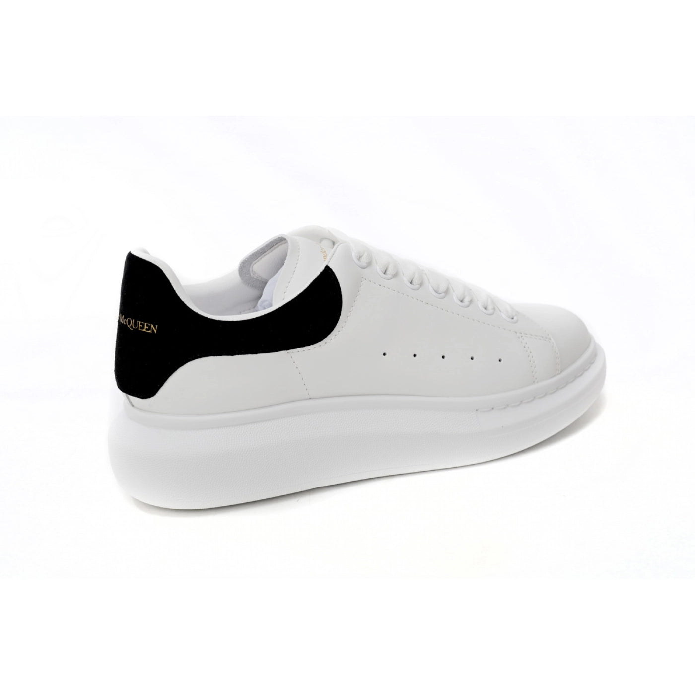 Alexander McQueen Sneaker Black Velvet white gold