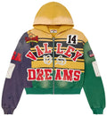 Vale Forever Collage Zip Up 'Mardi Gras' hoodie