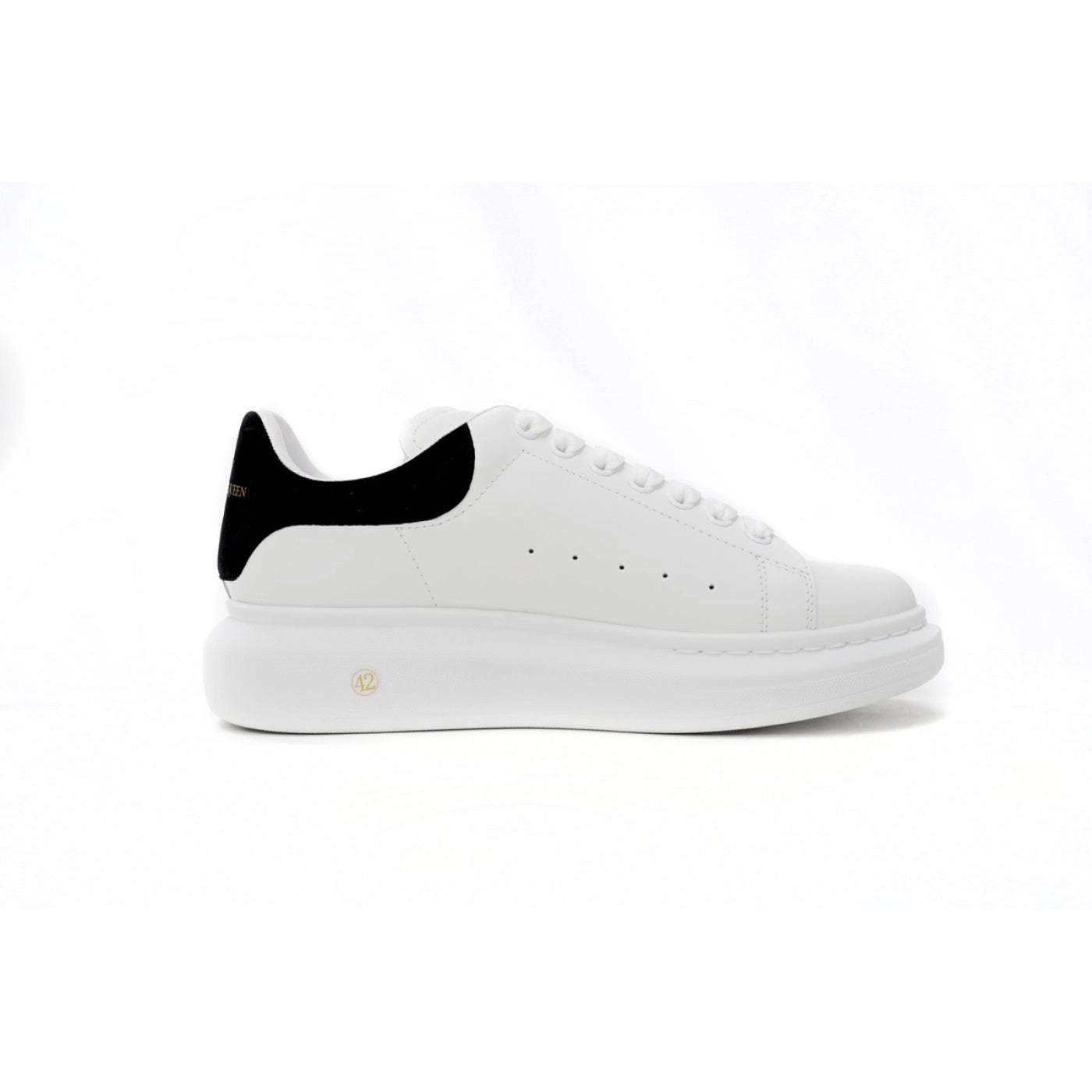 Alexander McQueen Sneaker Black Velvet white gold