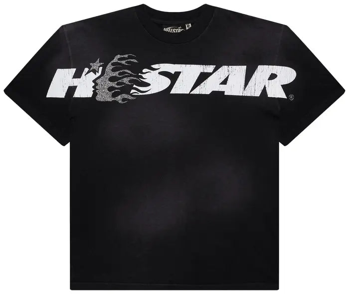 Hellstar Studios Cartoon Logo Glitter Logo T-Shirt 'Black'