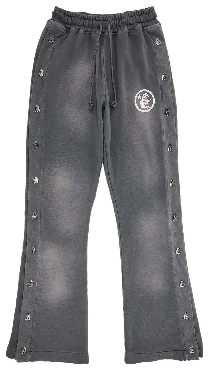 Hellstar Mirror Face Sweatpants 'Grey'