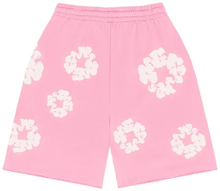 Denim Tears The Cotton Wreath Shorts 'Pink'