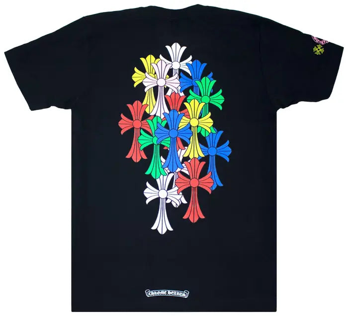 Chrome Hearts Cross Cemetery Tee 'Black/Multicolor'