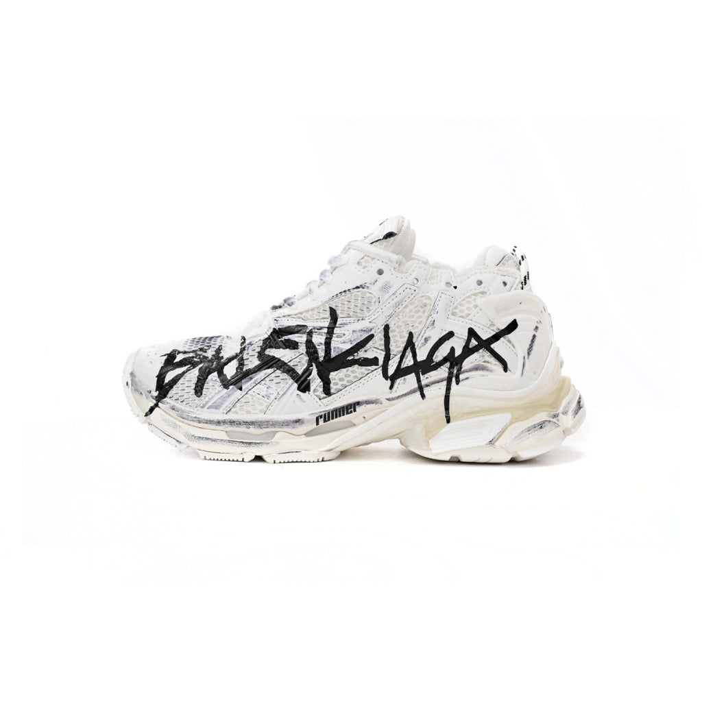 Balenciaga Runner White And Black Characters