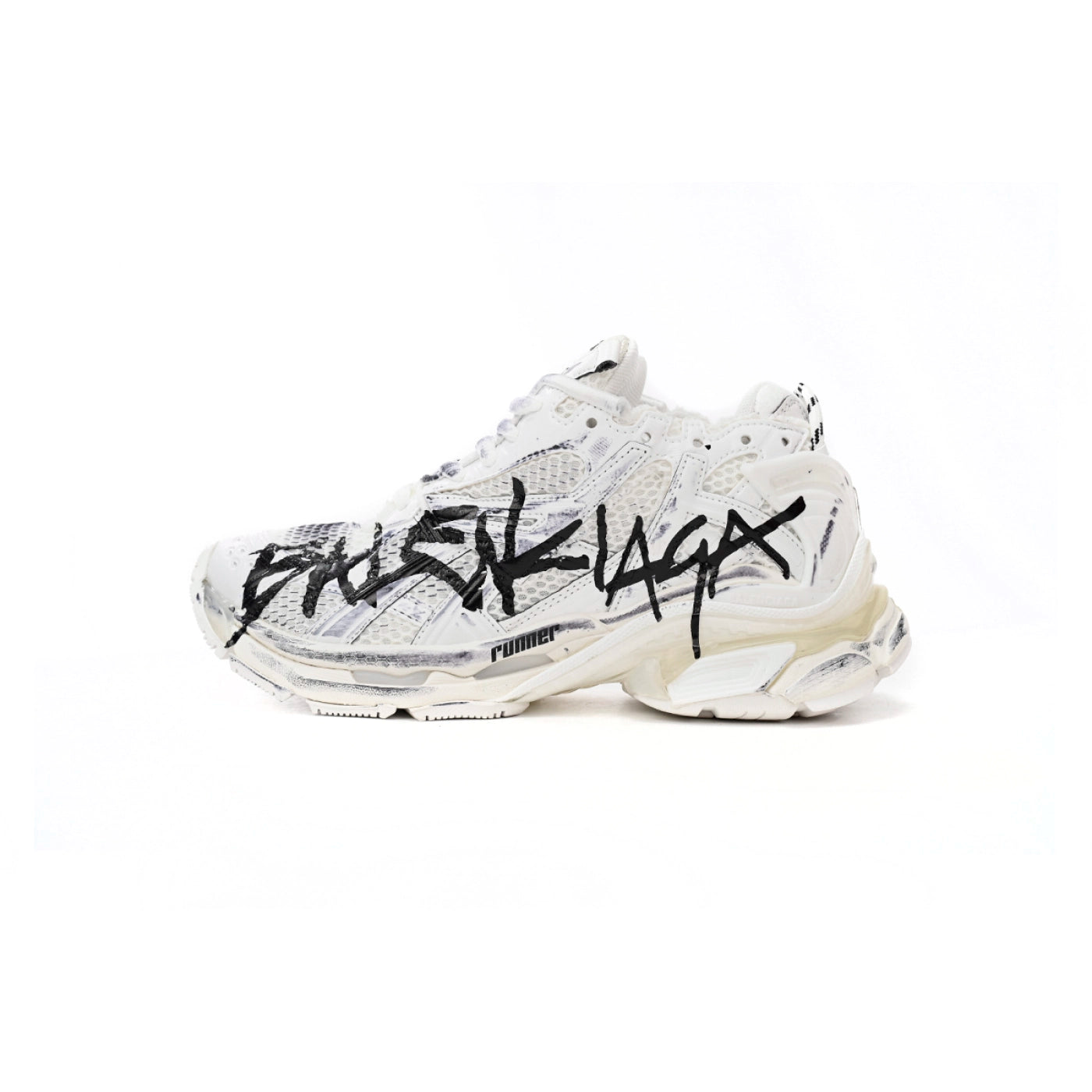 Balenciaga Runner White And Black Characters