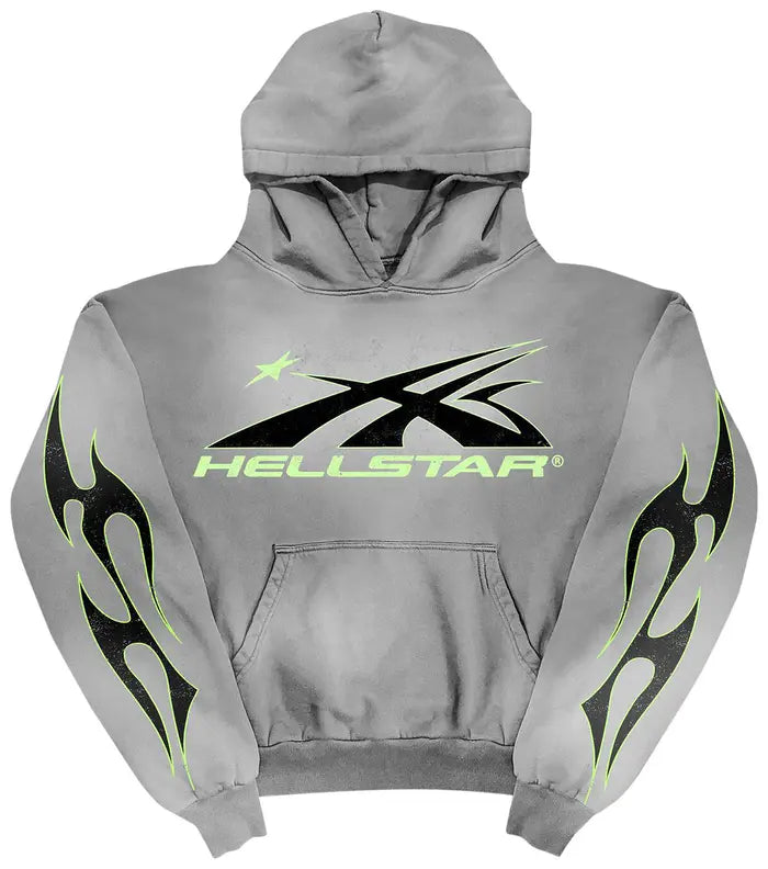 Hellstar Sports Core Logo Hoodie 'Grey'