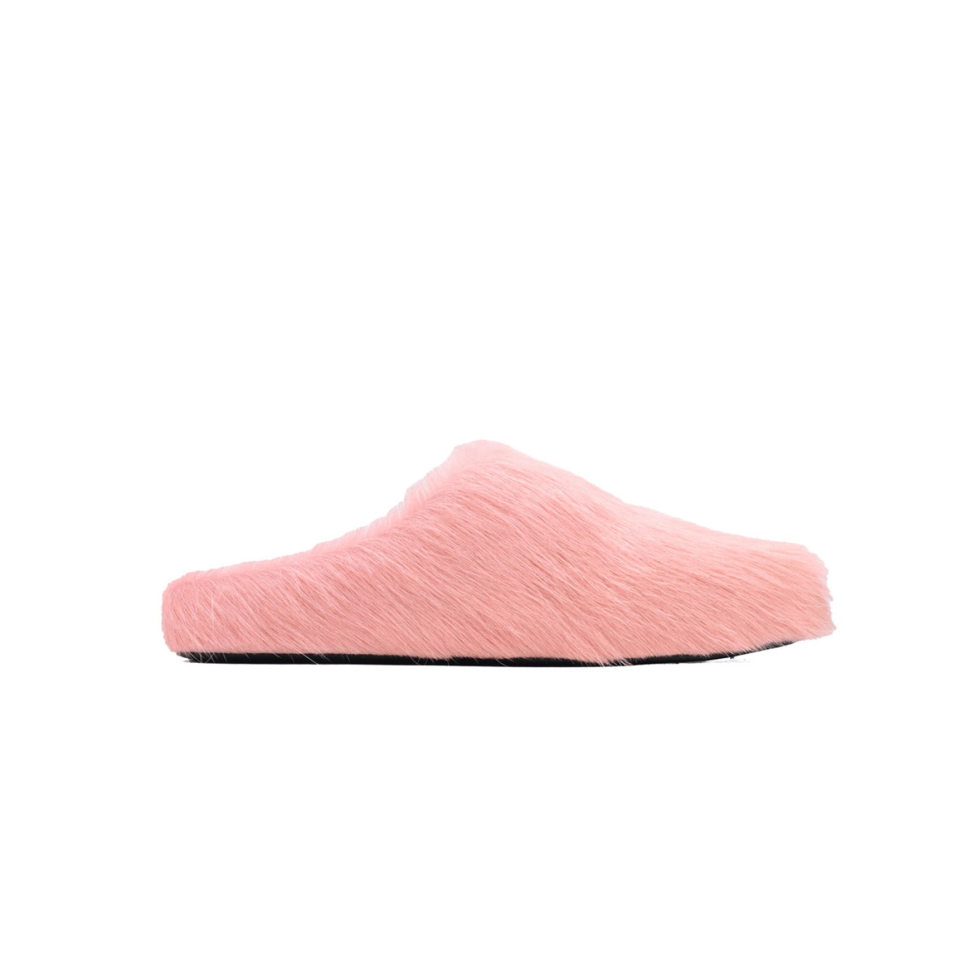 Marni Long-hair Calfskin Fussbett Sabot Pink