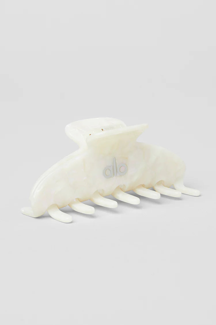 Alo hair clip white pearl