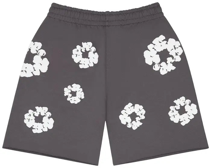 Denim Tears Cotton Wreath Sweatshorts 'Charcoal'
