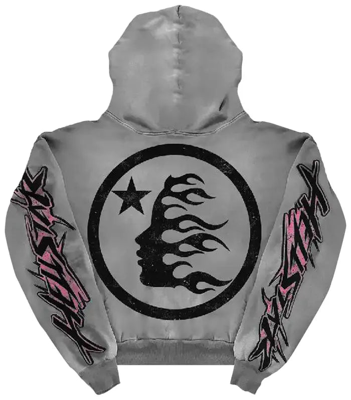 Hellstar Future Flame Hoodie 'Grey'