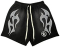 Hellstar Flame Shorts 'Black/Grey'