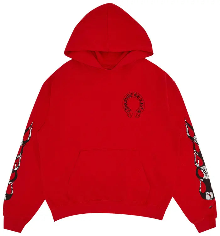 Chrome Hearts x Matty Boy Flames Hoodie 'Red'