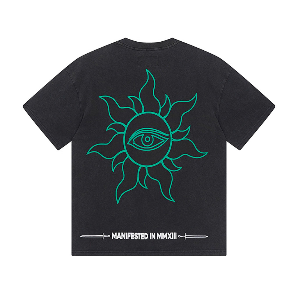 Godspeed T-shirt  green and black