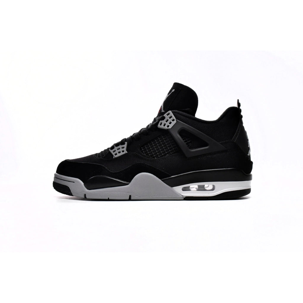 Air Jordan 4 Retro Black Canvas