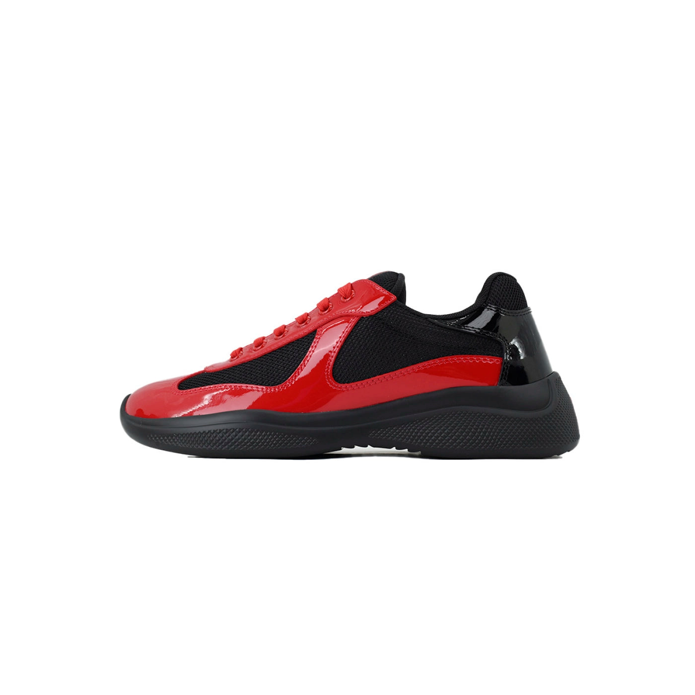 Prada Sneakers Red and black combination