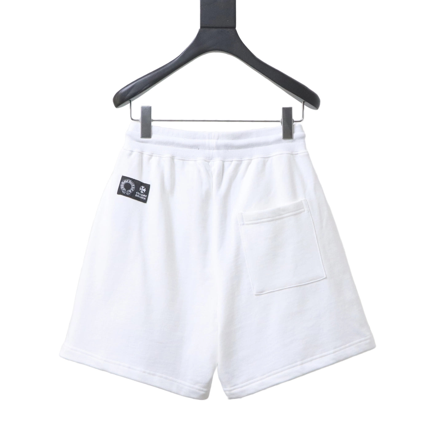 Chrome Hearts  Red Tongue Patch Embroidered Shorts white