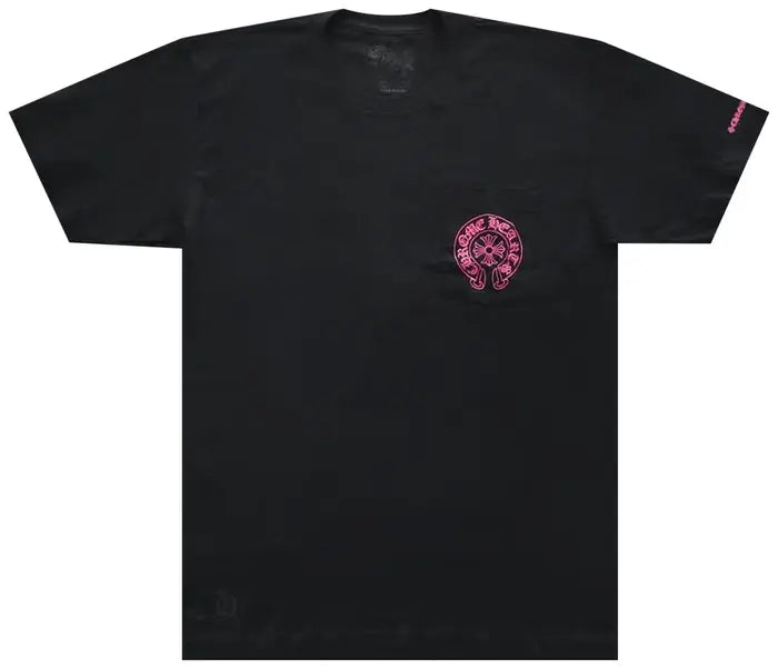 Chrome Hearts Horseshoe Print T-Shirt 'Black/Pink'