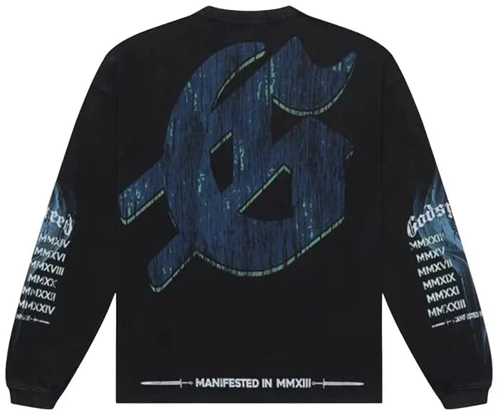 Godspeed F.T.D Long-Sleeve T-Shirt 'Black Wash'