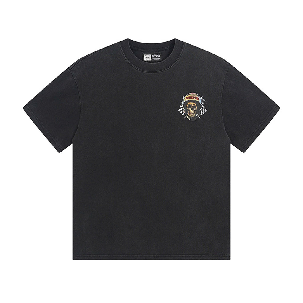 Godspeed T-shirt  skeletons racing