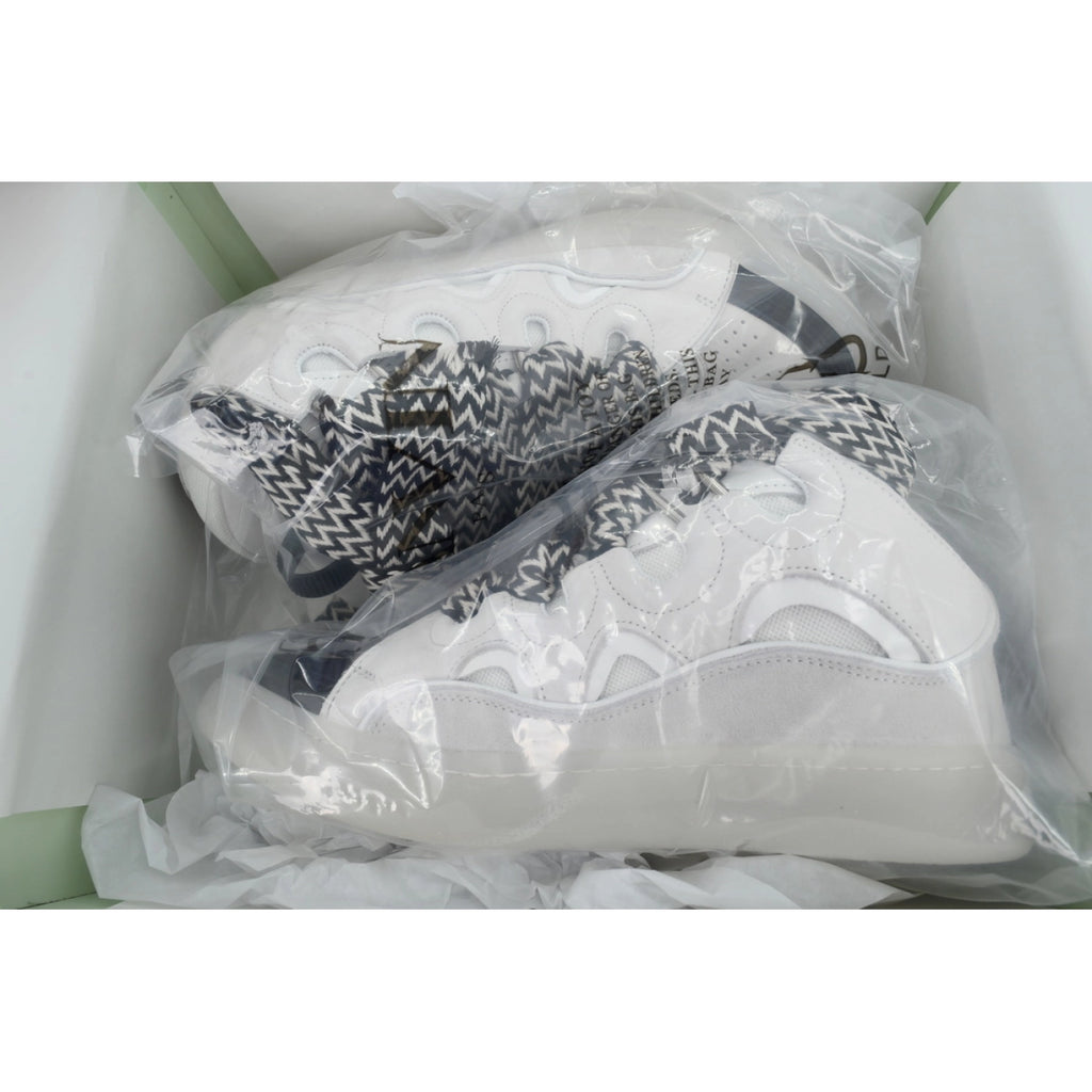 Lanvin Leather Curb Grey White Black
