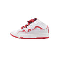 Lanvin Leather Curb White Red