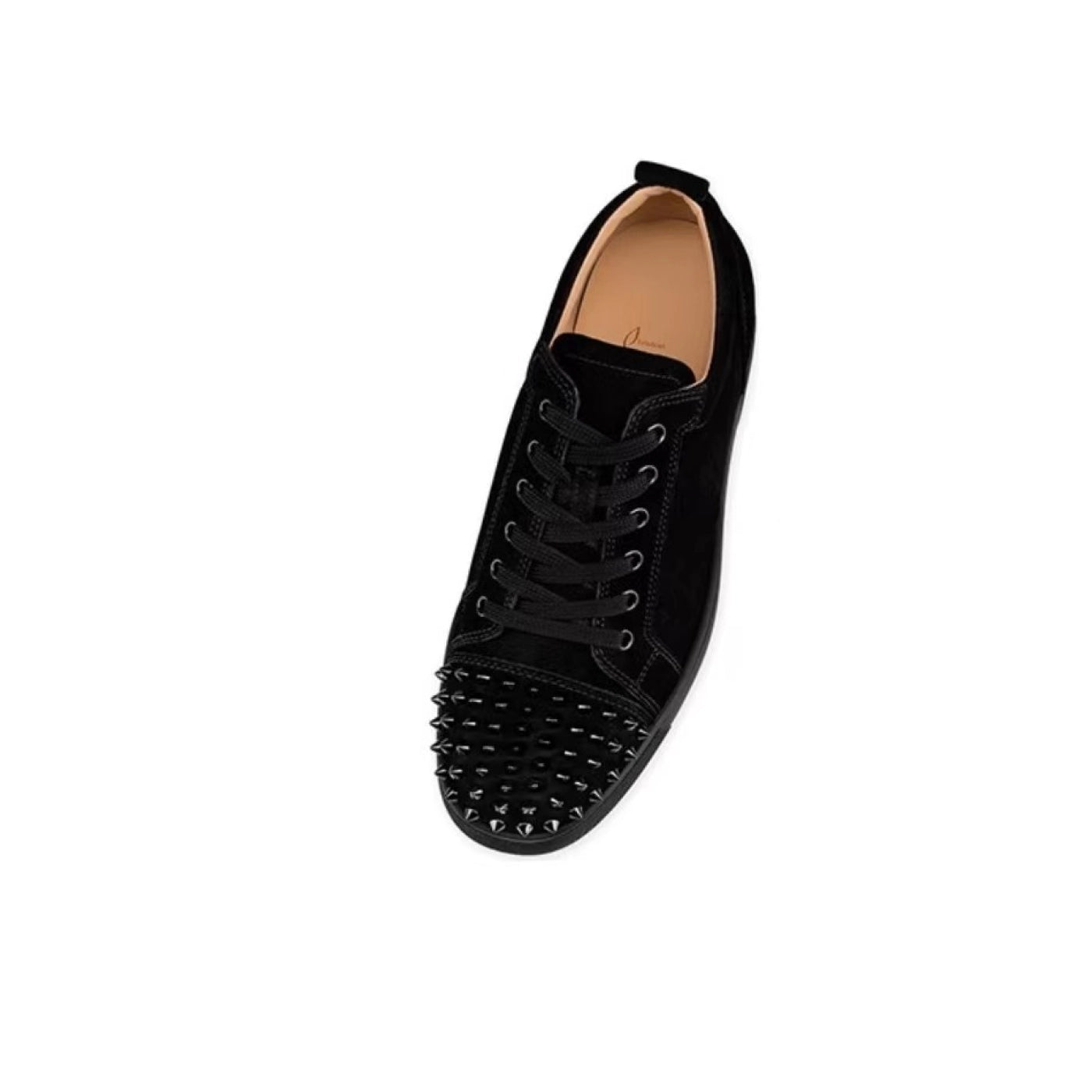 Christian Louboutin Louis Junior Spikes Flat Black
