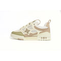 Louis Vuitton Leather lace up Fashionable Board Shoes Grey