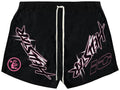 Hellstar Waxed Nylon Athletic Shorts 'Black'