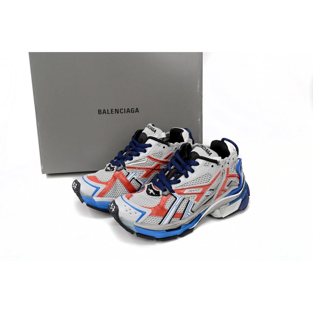 Balenciaga Runner White Blue Orange