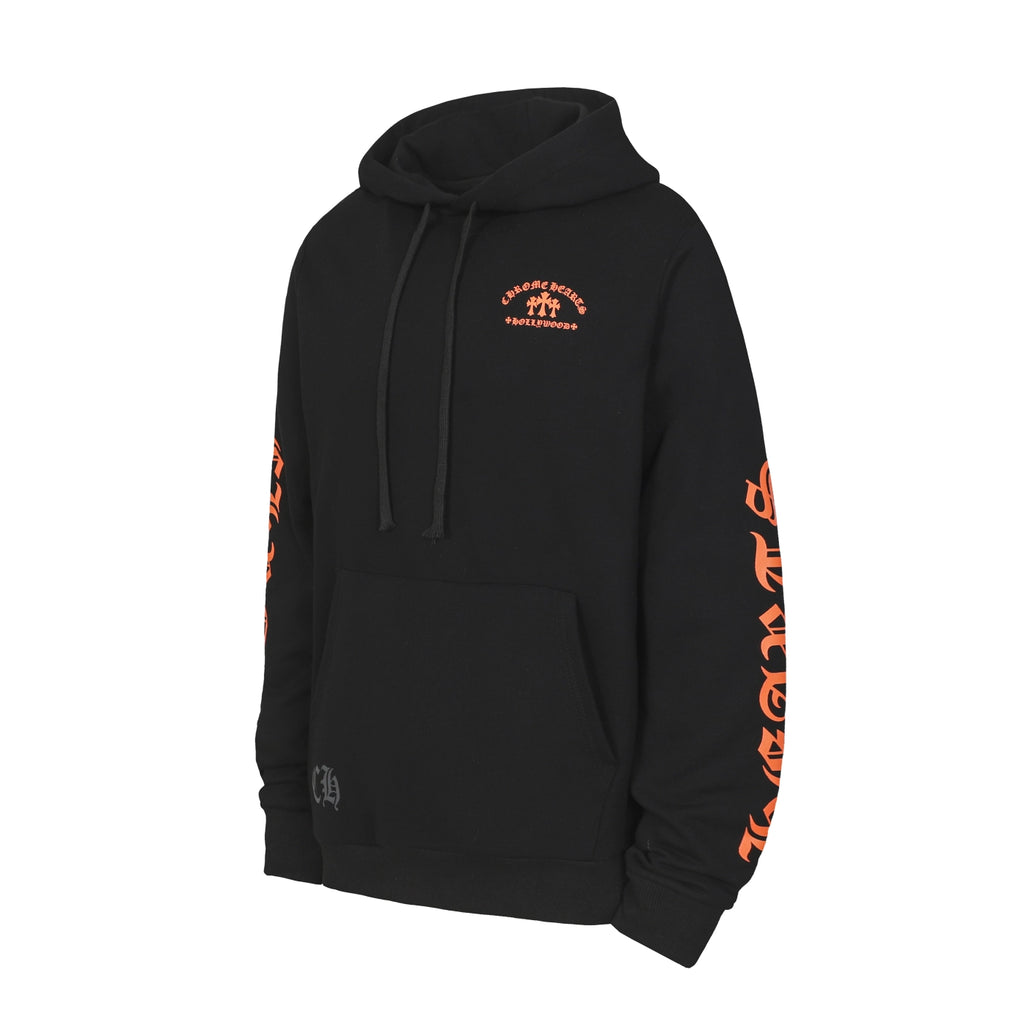 Chrome Hearts black and orange hoodie