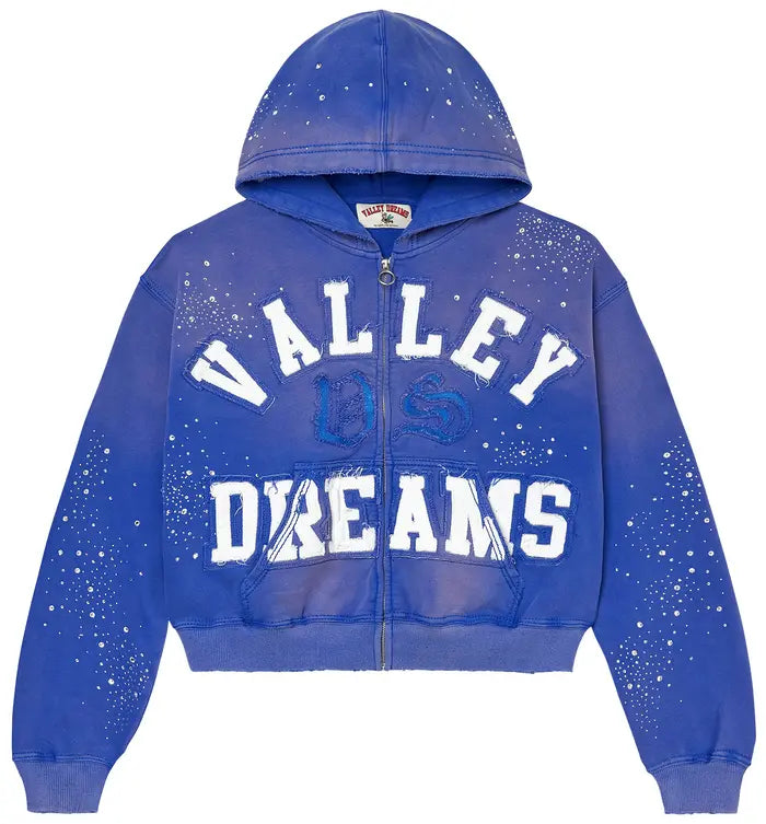 Vale Forever Classico Zip Up Hoodie 'Sapphire'