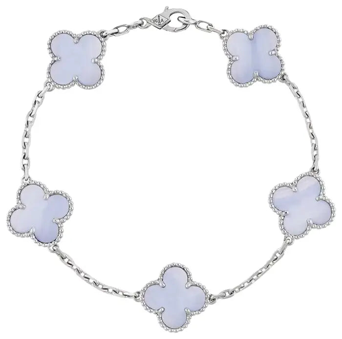 Van Cleef & Arpels Vintage Alhambra Bracelet 'White'