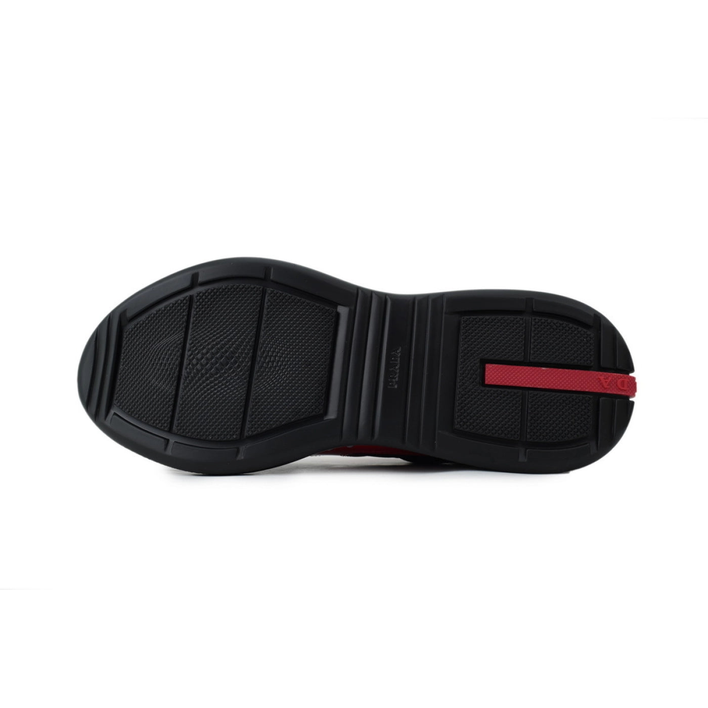 Prada Sneakers Red and black combination