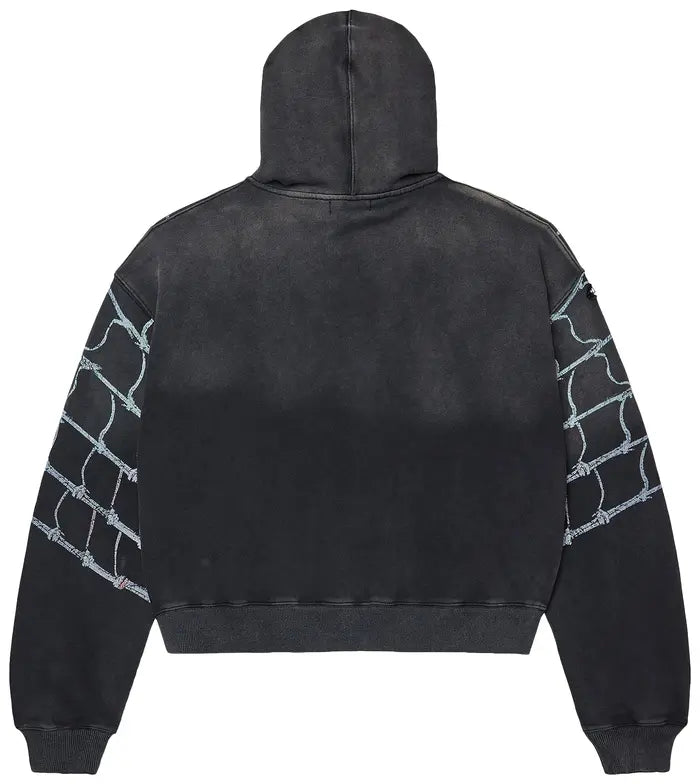 Vale Forever Widow Big Zip Up Hoodie 'Black'