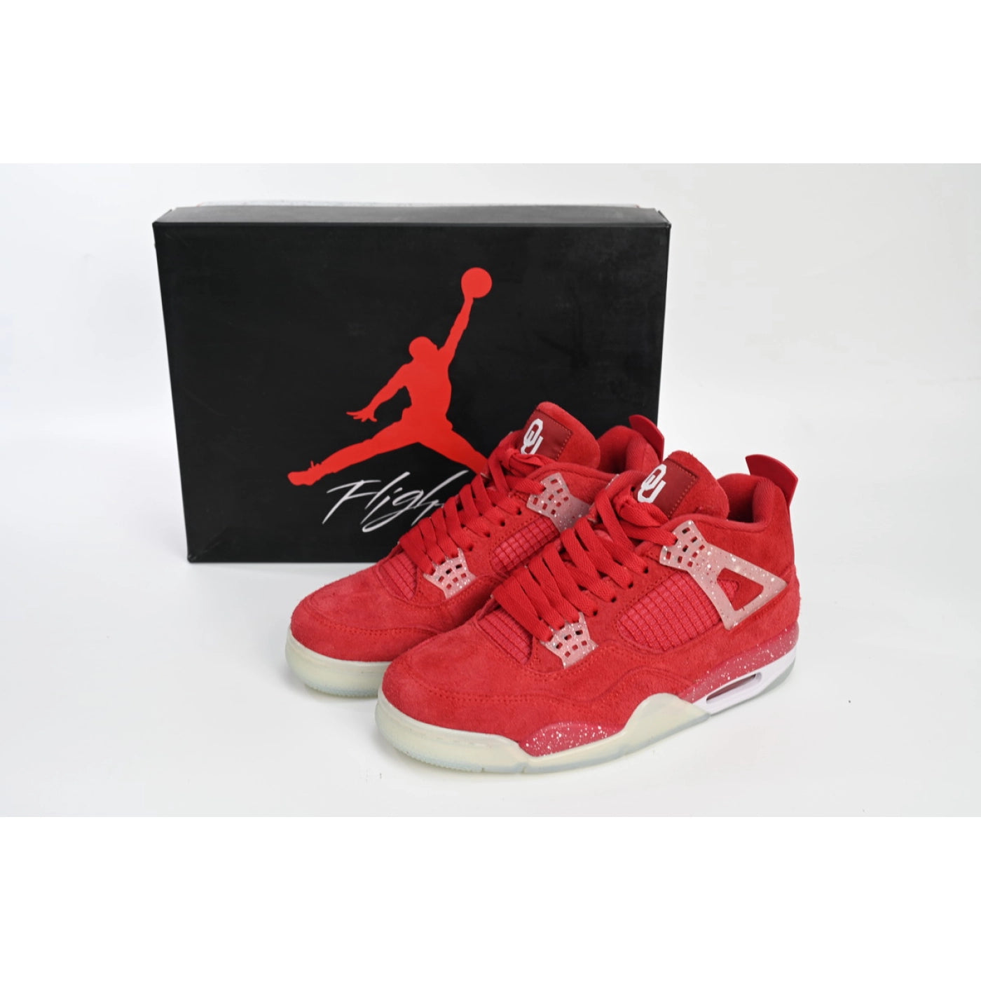 Air Jordan 4 Retro Wine red ink splashing