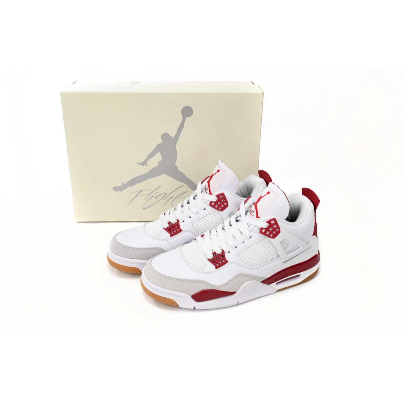 Nike SB x Air Jordan 4 White Red