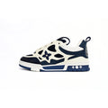 Louis Vuitton Leather lace up Fashionable Board Shoes Blue