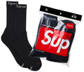 Supreme x Hanes Crew Socks (4 Pack) 'Black'
