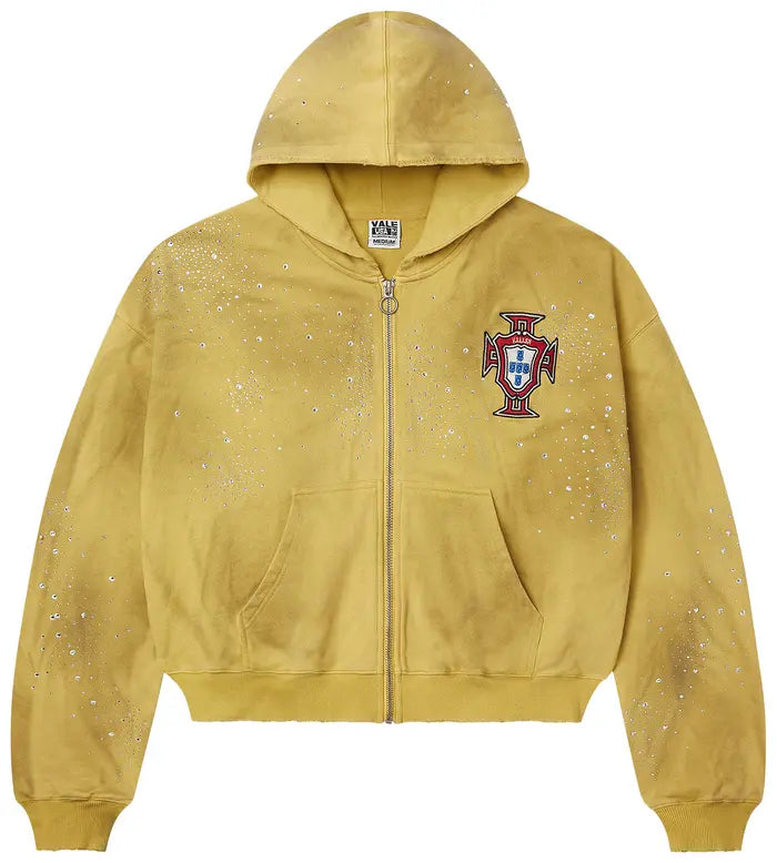 Vale Forever Sun Custered Zip Up 'Yellow' hoodie