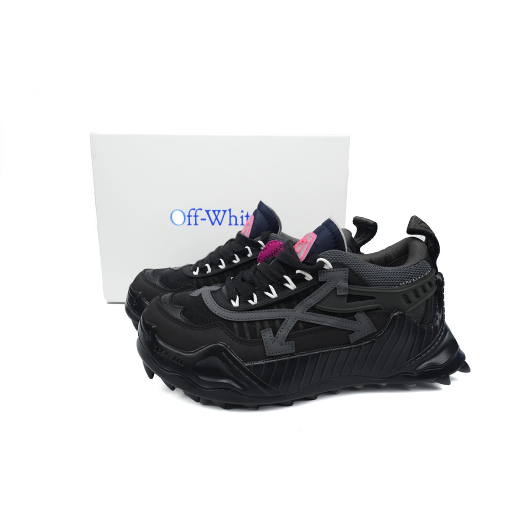 OFF-WHITE Out Of Black Glossy Surface sneakers