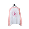 Chrome Hearts White and Pink Patchwork Pink Embroidered Horse Hooves t-shirt