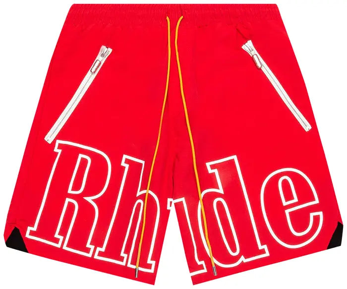 Rhude Logo Shorts 'Red'