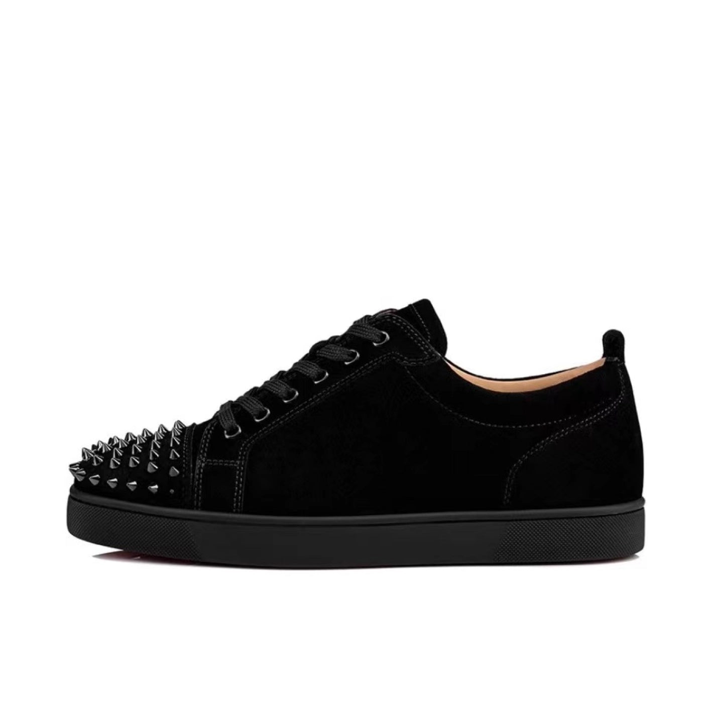 Christian Louboutin Louis Junior Spikes Flat Black