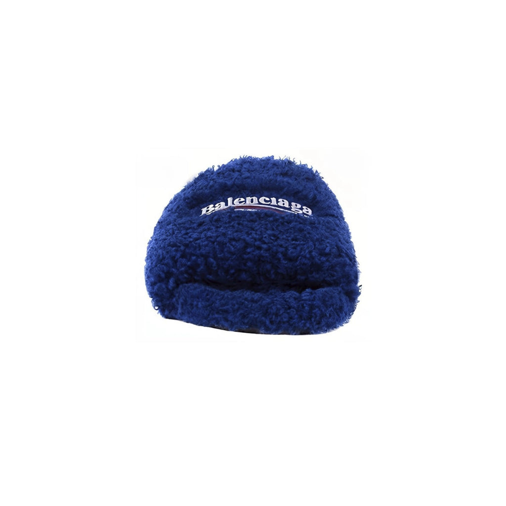 Balenciaga Furry Slide Blue