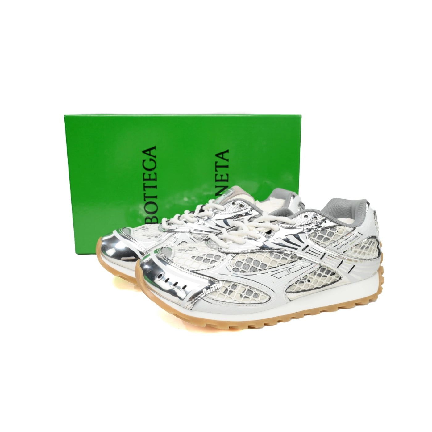 Bottega Veneta Orbit Silver