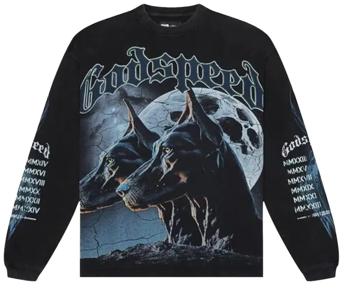 Godspeed F.T.D Long-Sleeve T-Shirt 'Black Wash'