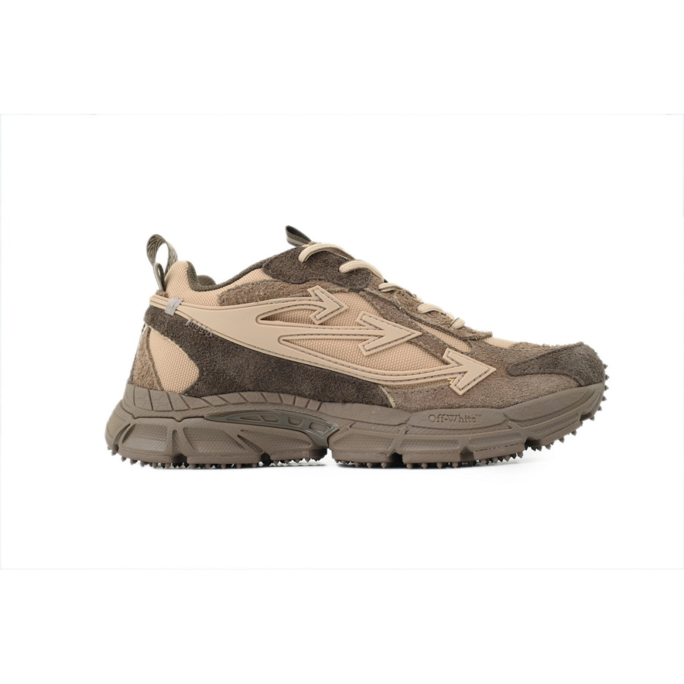 OFF-WHITE Out Of Coffee Brown sneaker